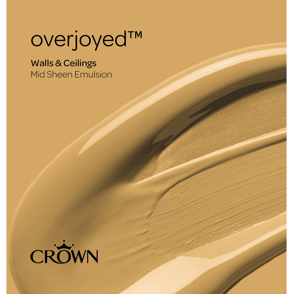 Crown Walls & Ceilings Overjoyed Mid Sheen Emulsion Paint 2.5L Image 4