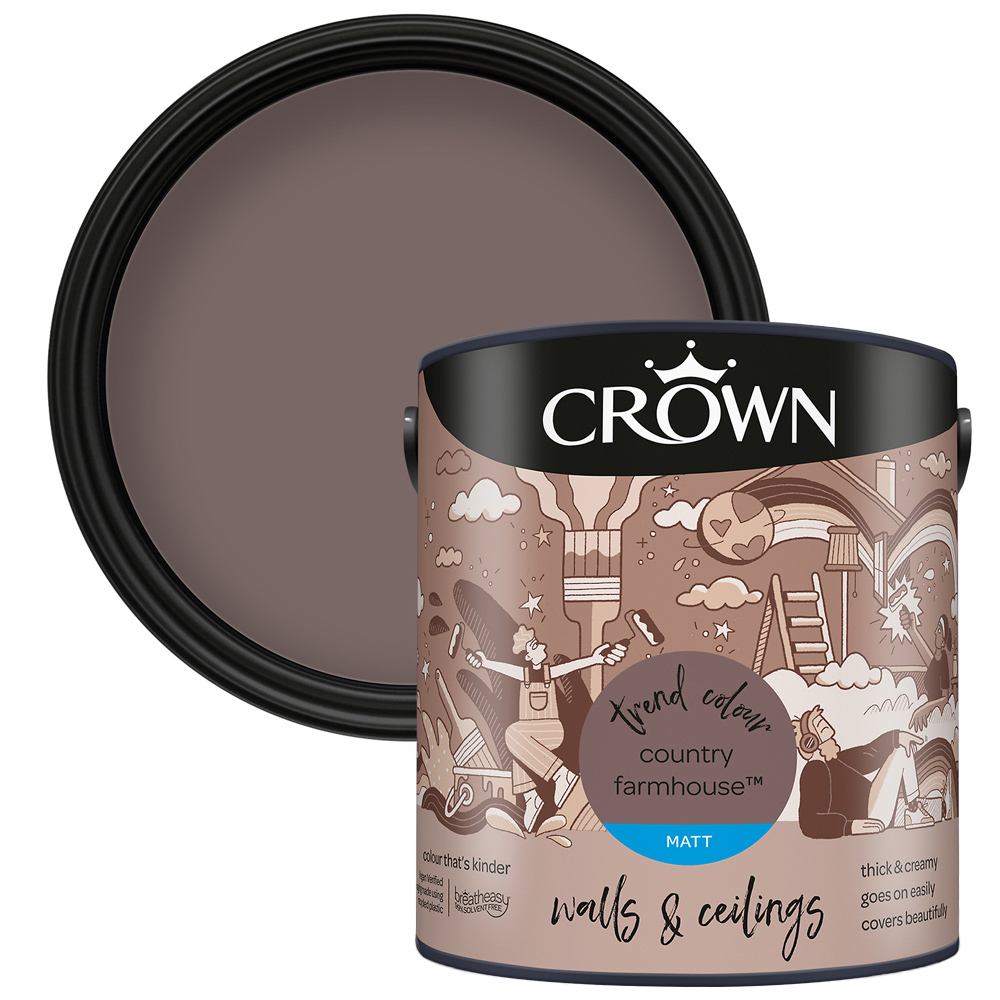 Crown Walls & Ceilings Country Farmhouse Matt Emulsion Paint 2.5L Image 1