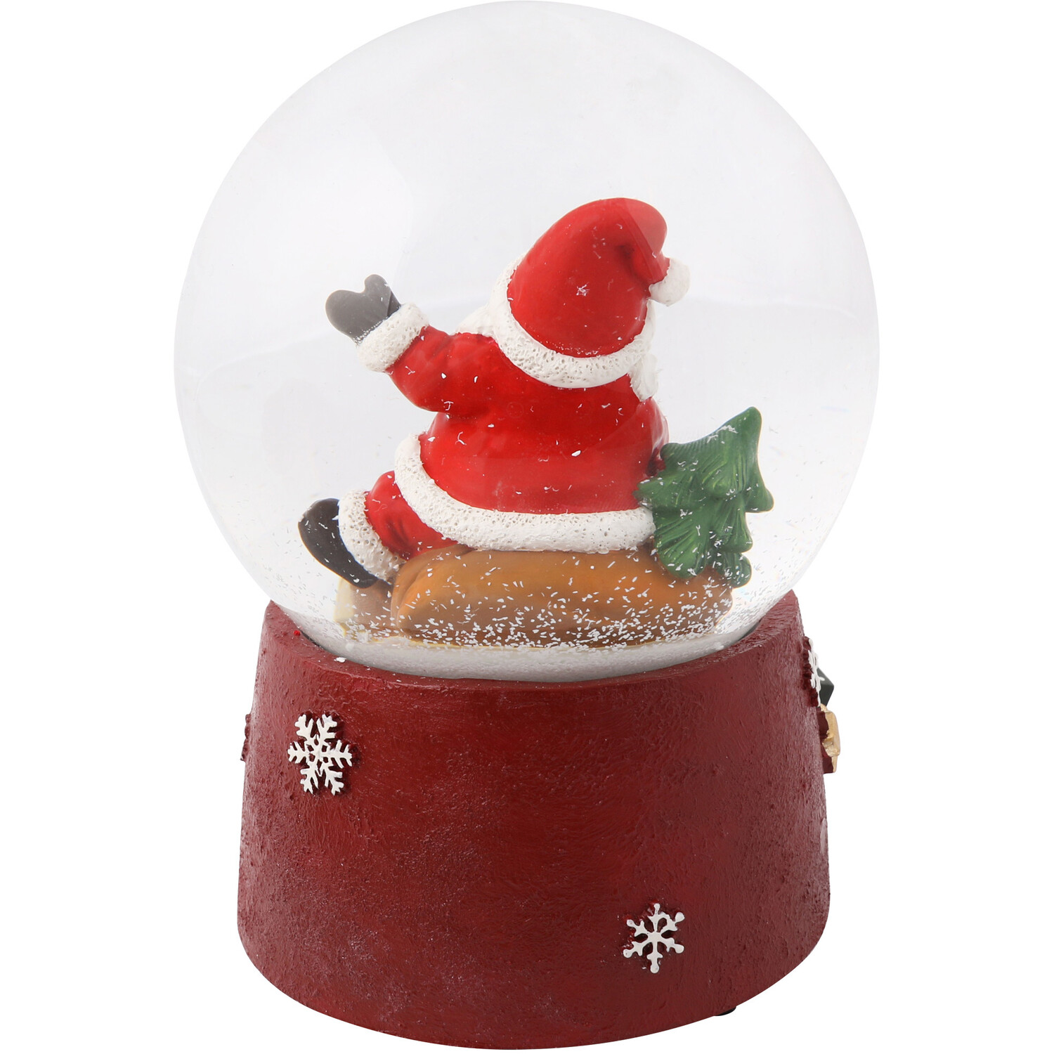 Musical Traditional Santa Snowglobe Image 3
