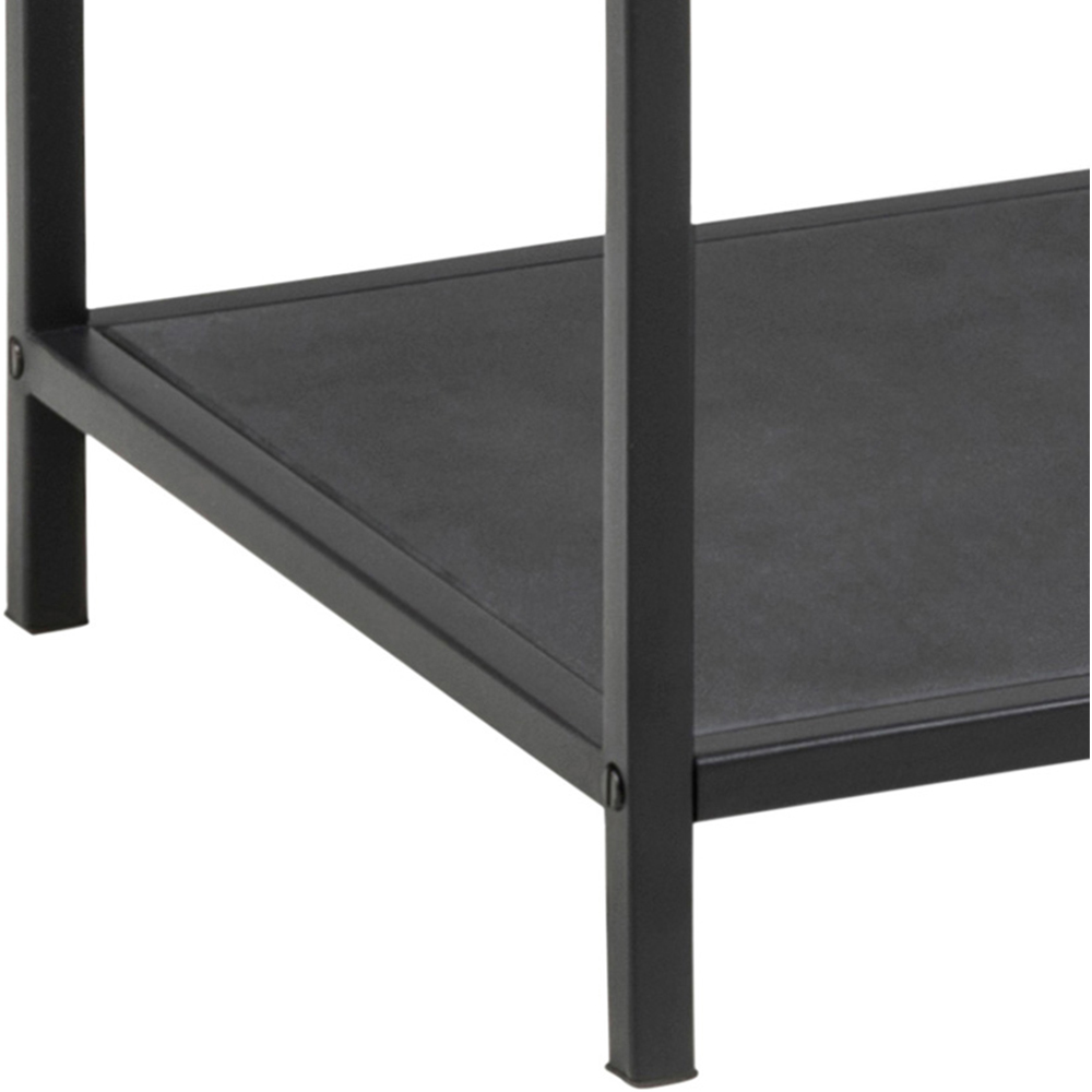 Florence Seaford 3 Shelf Black Metal Bookcase Image 6