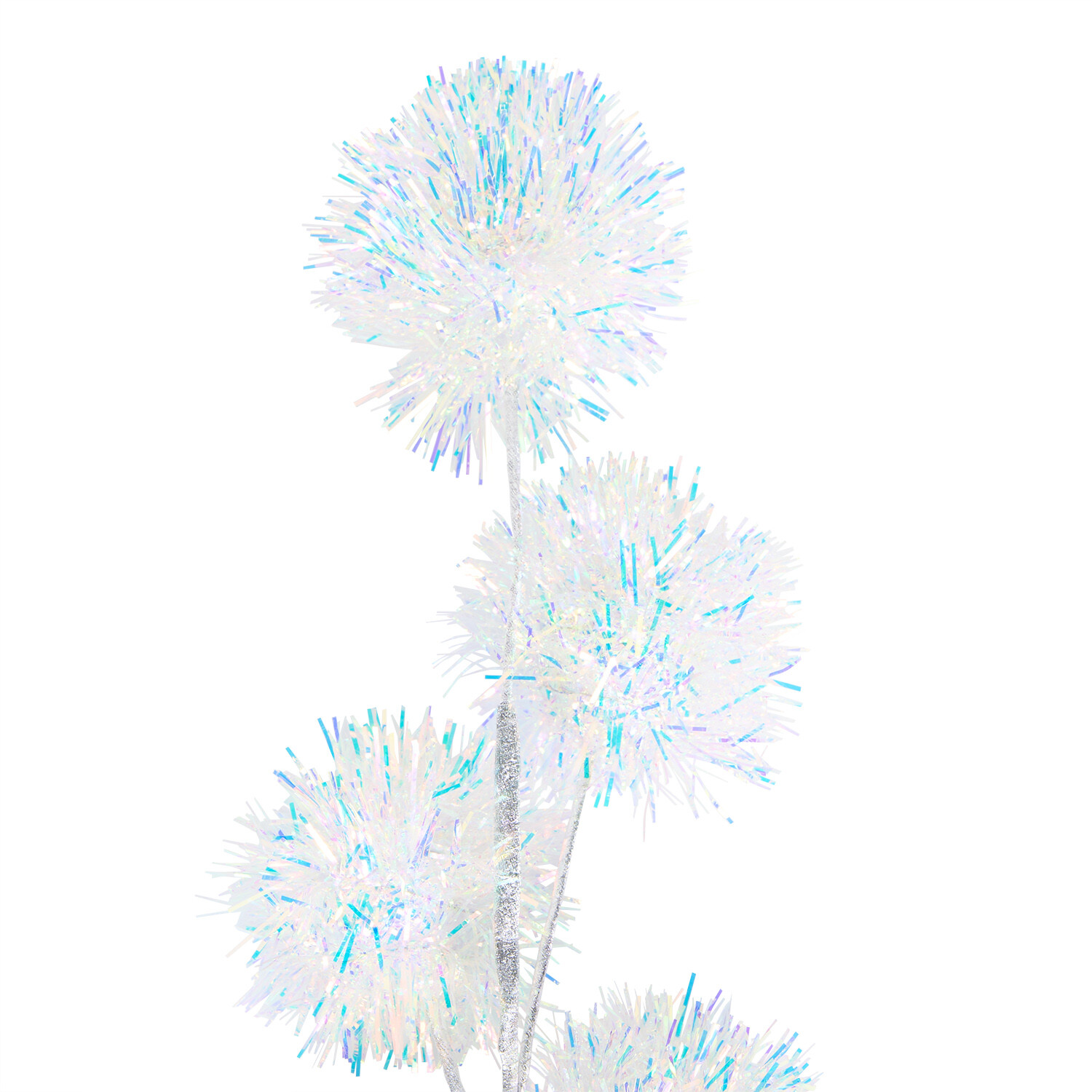 Iridescent Pom Pom SprayWhite and Blue Image 3