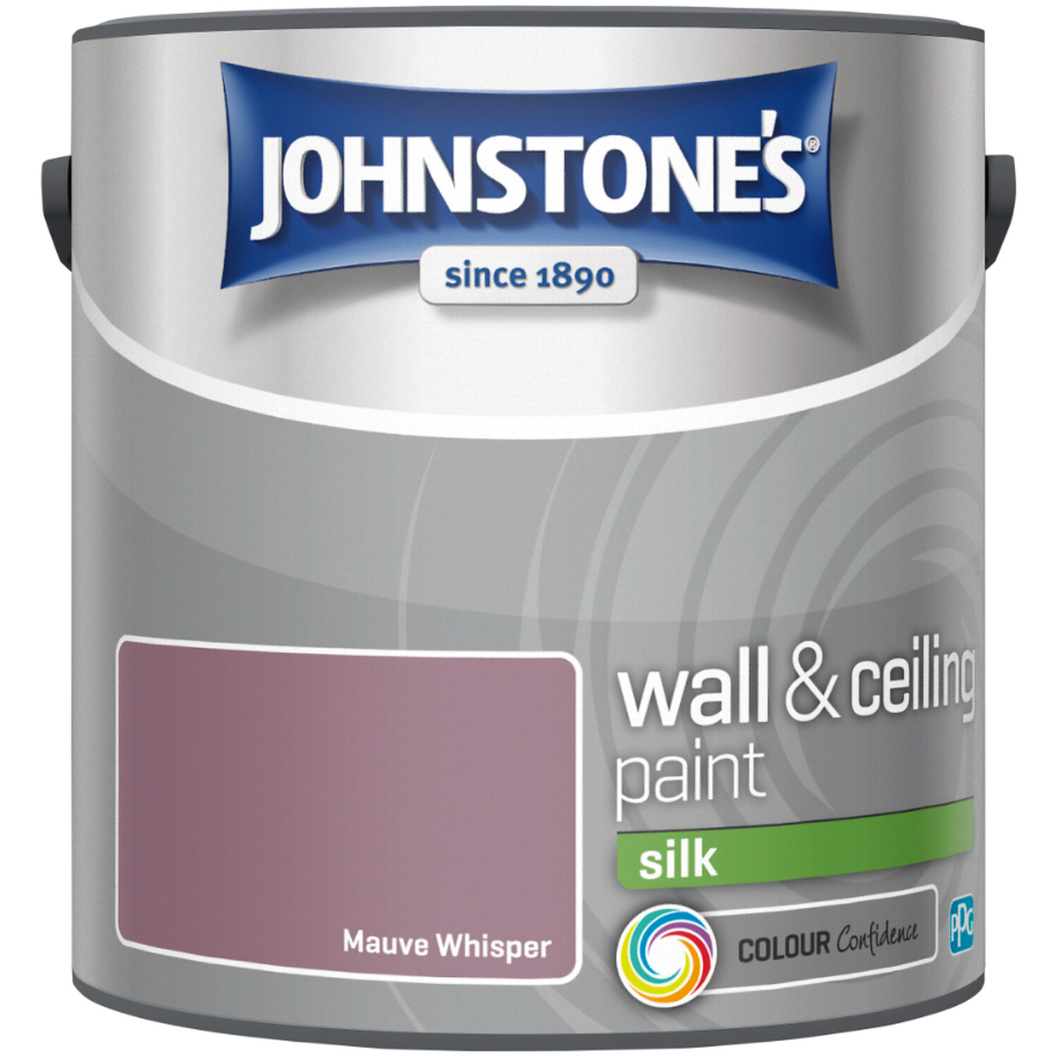 Johnstone's Walls & Ceilings Mauve Whisper Silk Emulsion Paint 2.5L Image 2