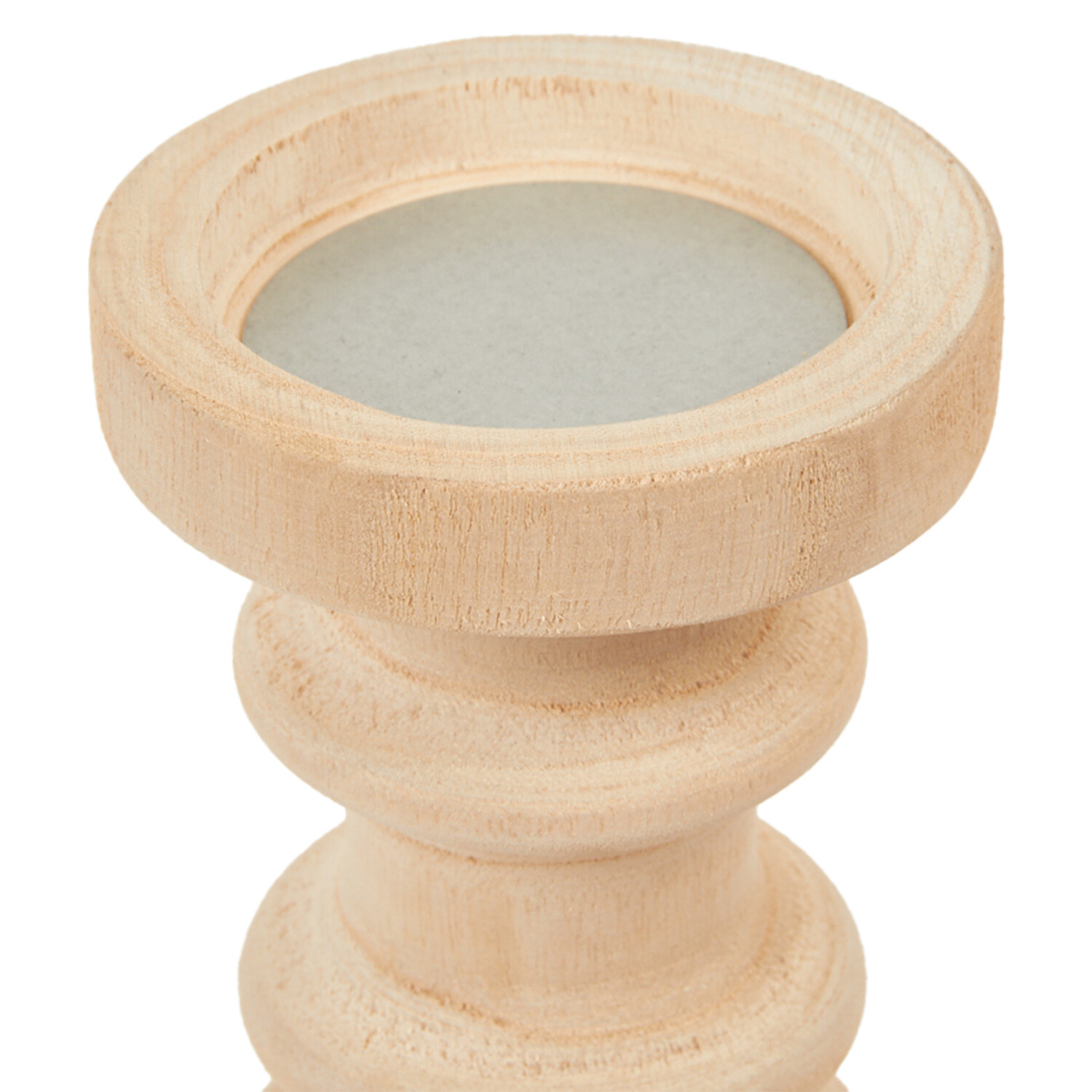 Amalie Wooden Candle Holder - Natural Image 4