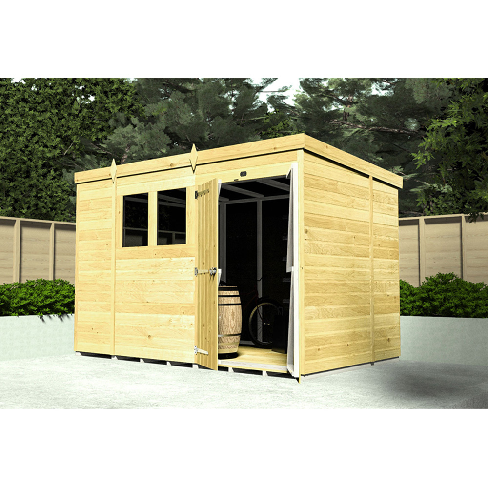 DIY Sheds 5 x 5ft Tongue and Groove Timber Pent Security Garden Shed Image 4