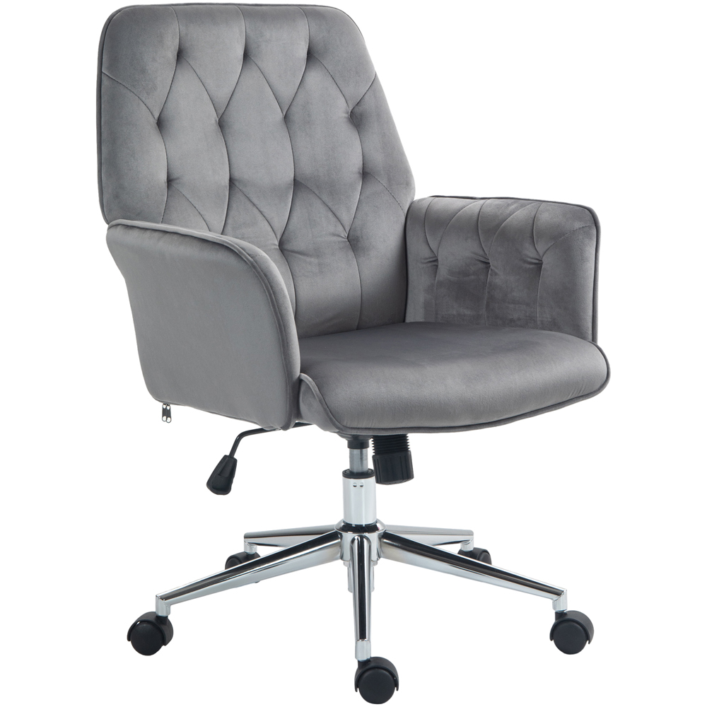Portland Dark Grey Swivel Computer Chair Image 2