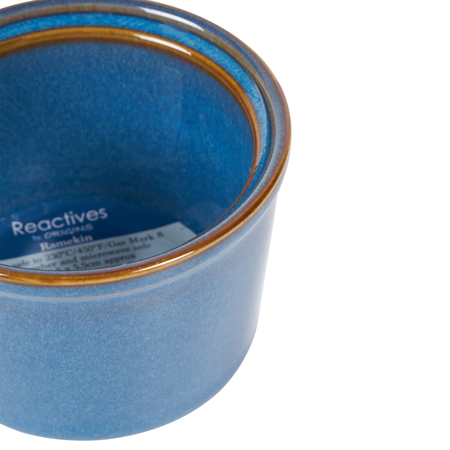 Reactive Glaze Ramekin - Traditional Blue Image 4