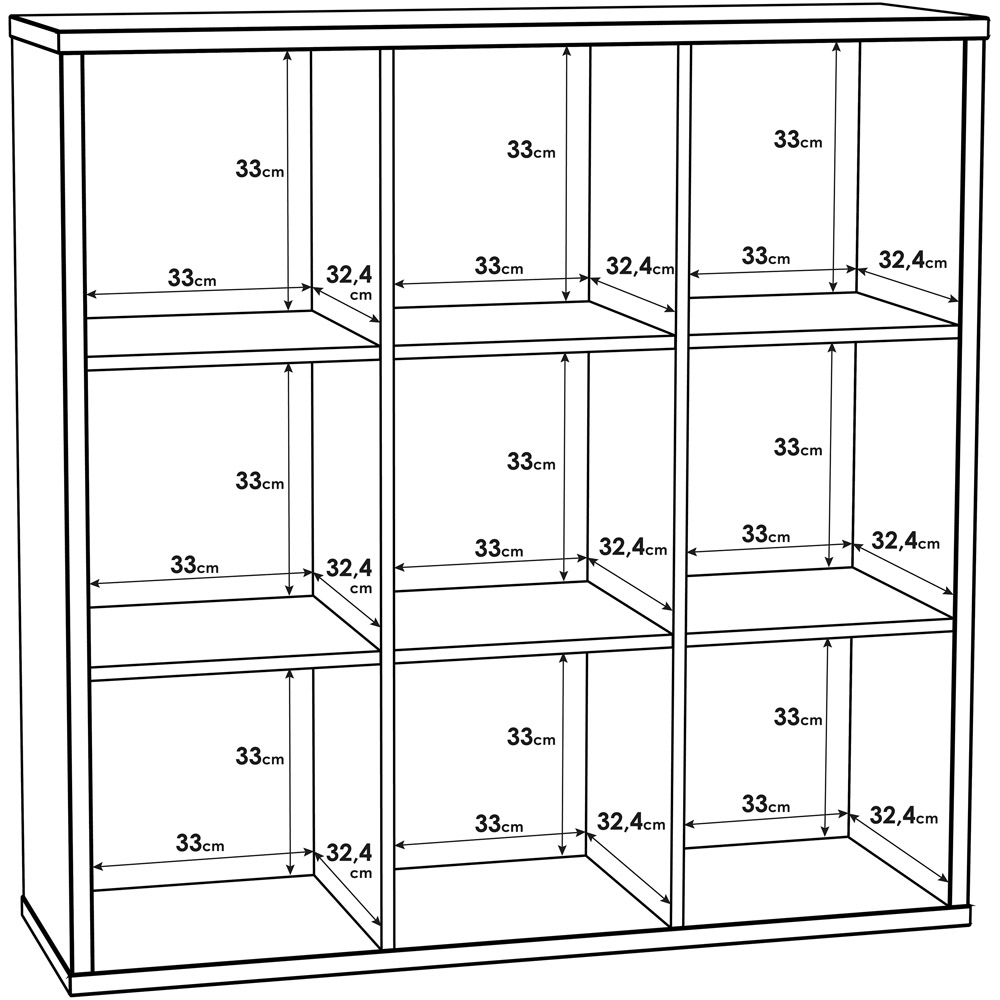 Florence Mauro 9 Shelf Sand Oak Bookcase Image 7