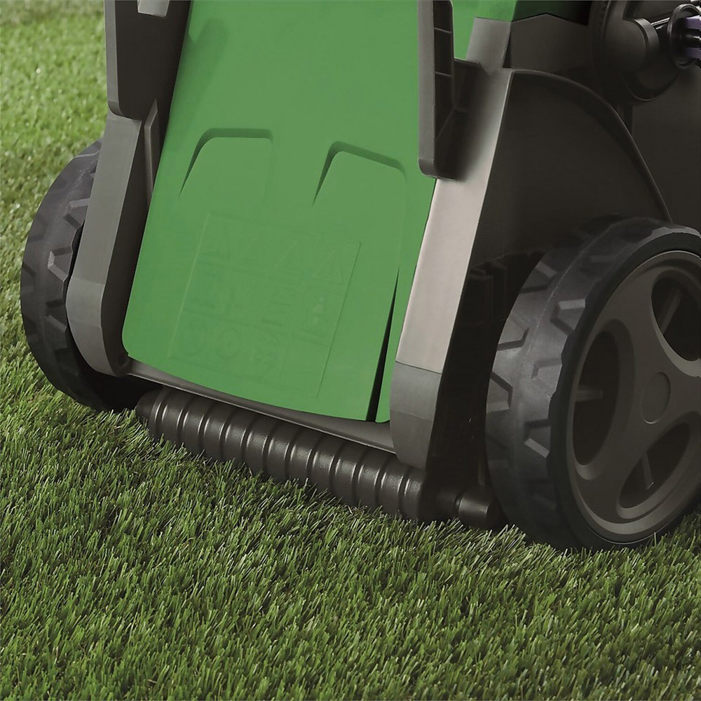 Powerbase 1600W 37cm Green Electric Lawn Mower Image 6