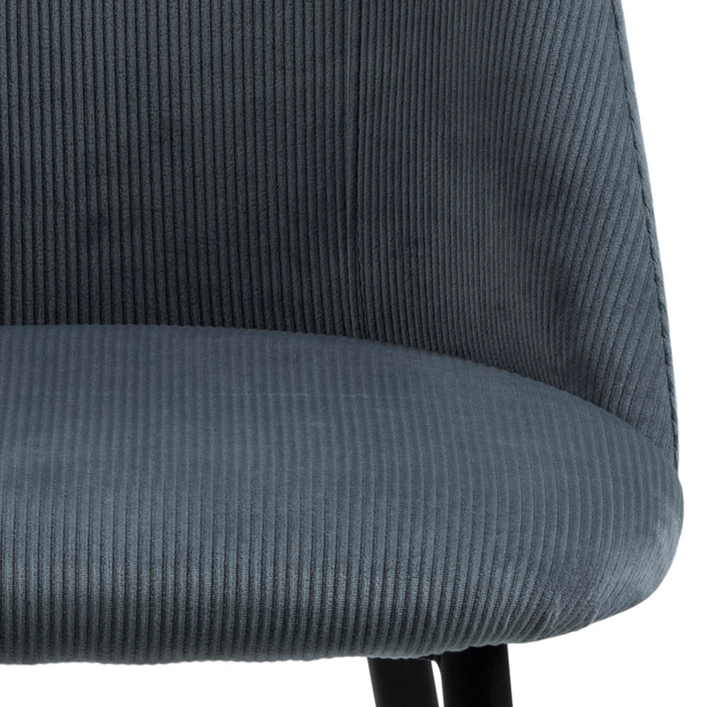 Furniture To Go Ines Corduroy Grey Dining Chair Set of 4 Image 8