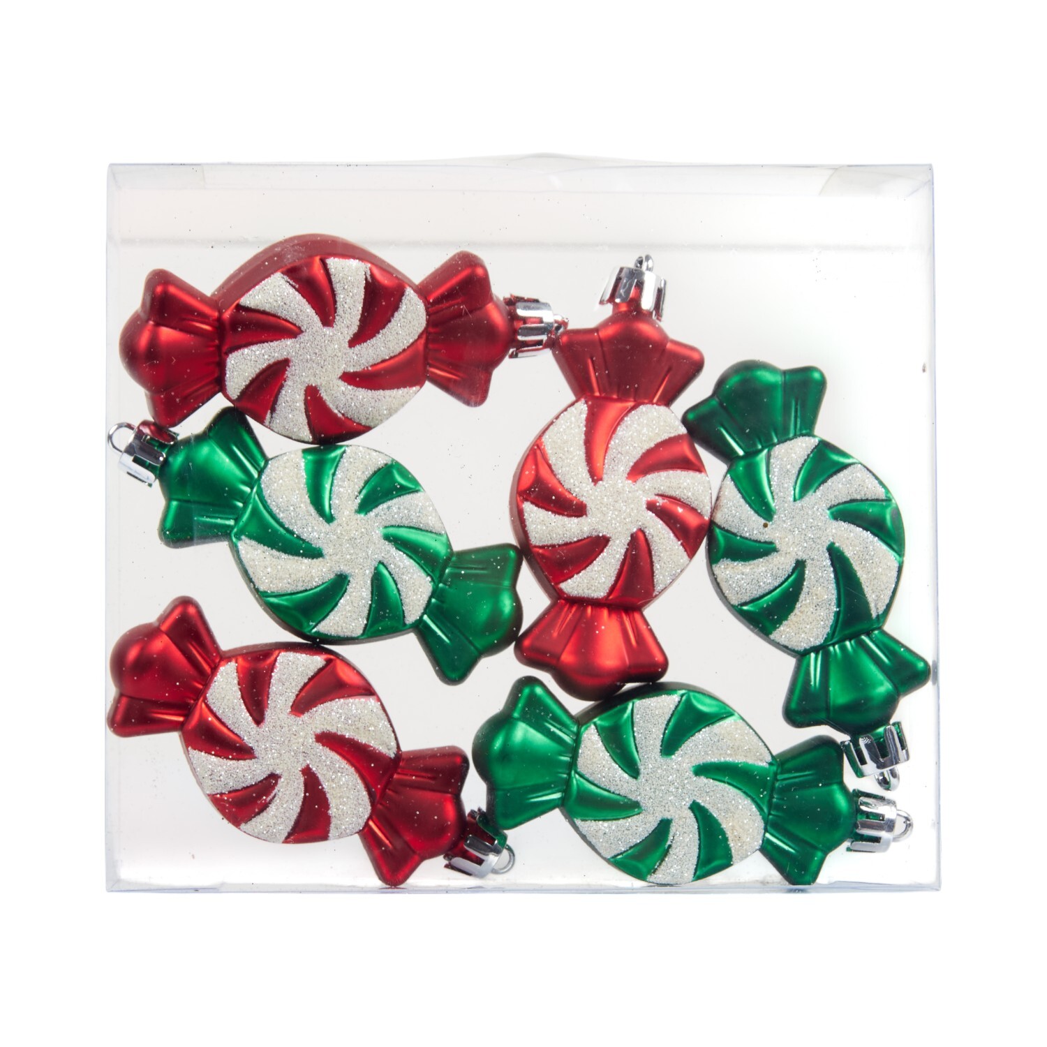 Pack of 100 Candy Cane Lane Baubles Red Image 10