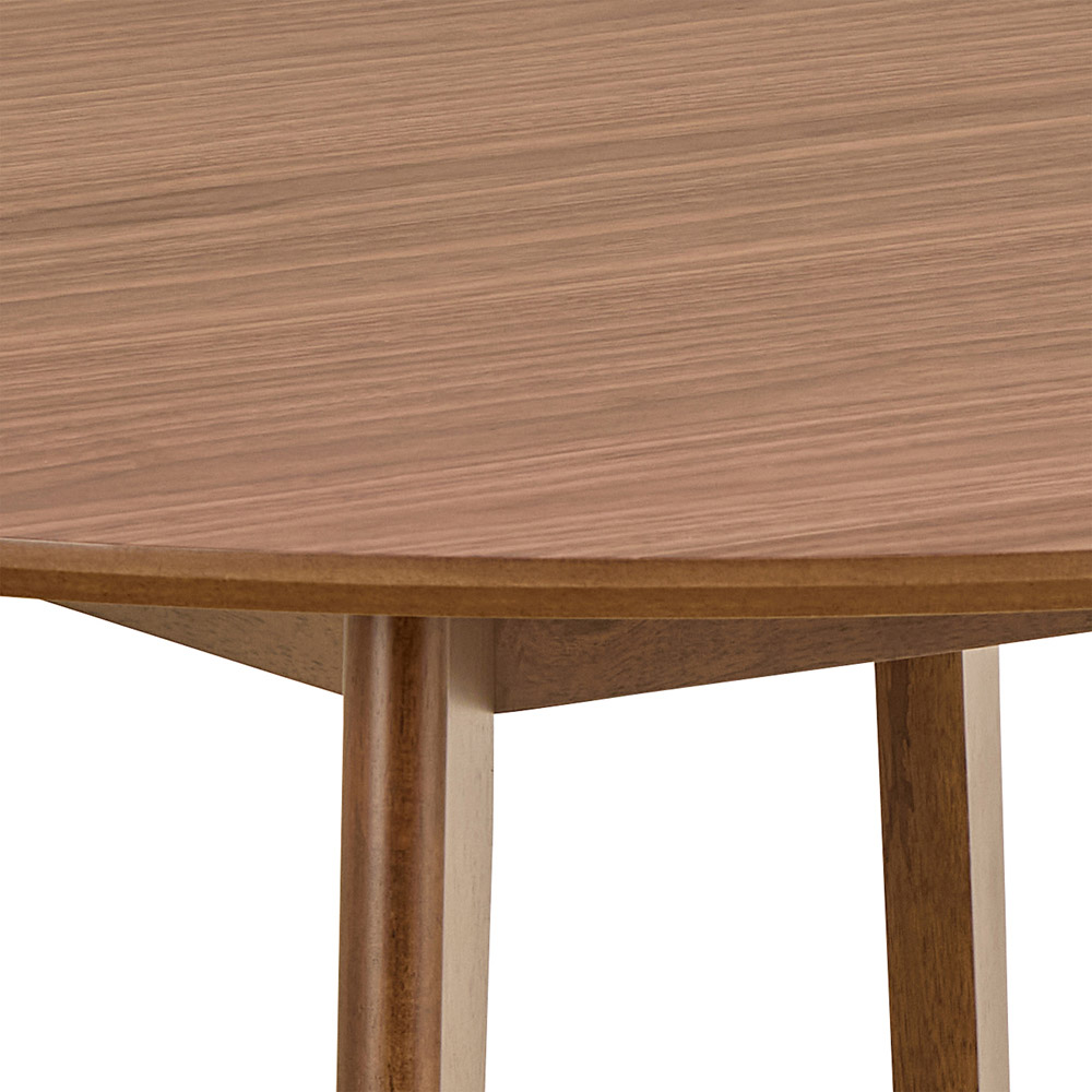 Furniture To Go Roxby Walnut 4 Seater Round Dining Set Image 5
