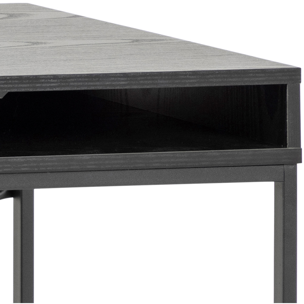 Furniture To Go Seaford Ash Black Single Drawer Single Shelf Office Desk Image 7