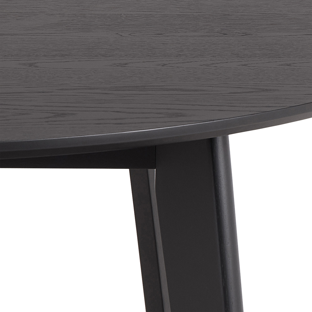 Furniture To Go Roxby Matt Black 4 Seater Round Dining Table Image 6
