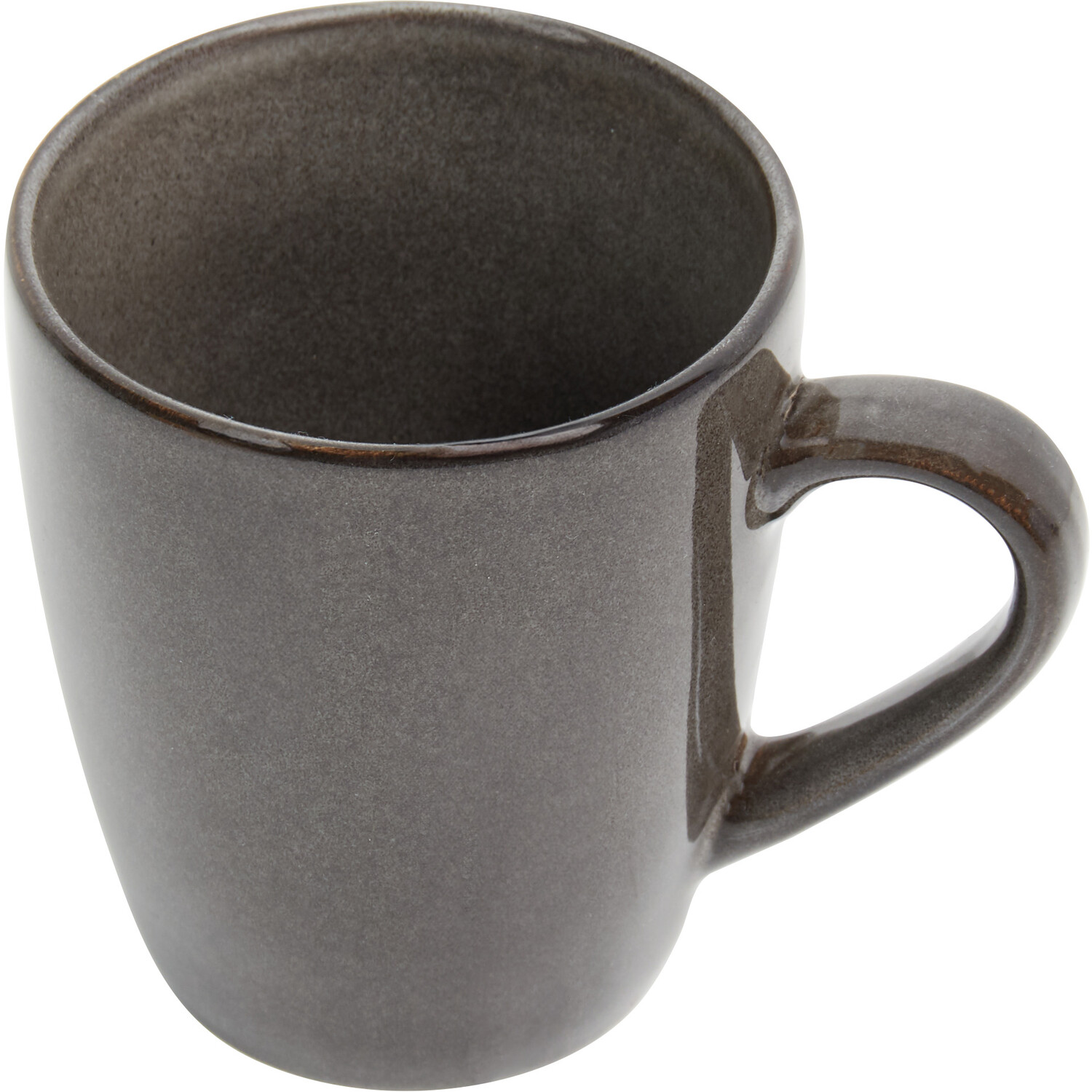 Pack of 4 Reactive Glaze Mugs - Dark Grey Image 2
