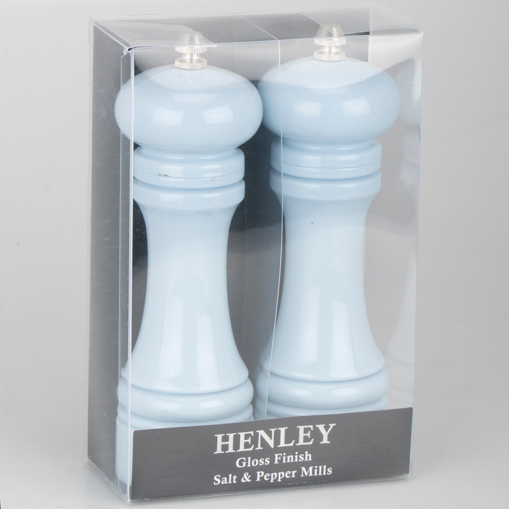 Single Henley Glossed Salt and Pepper Mill Set in Assorted styles Image 5