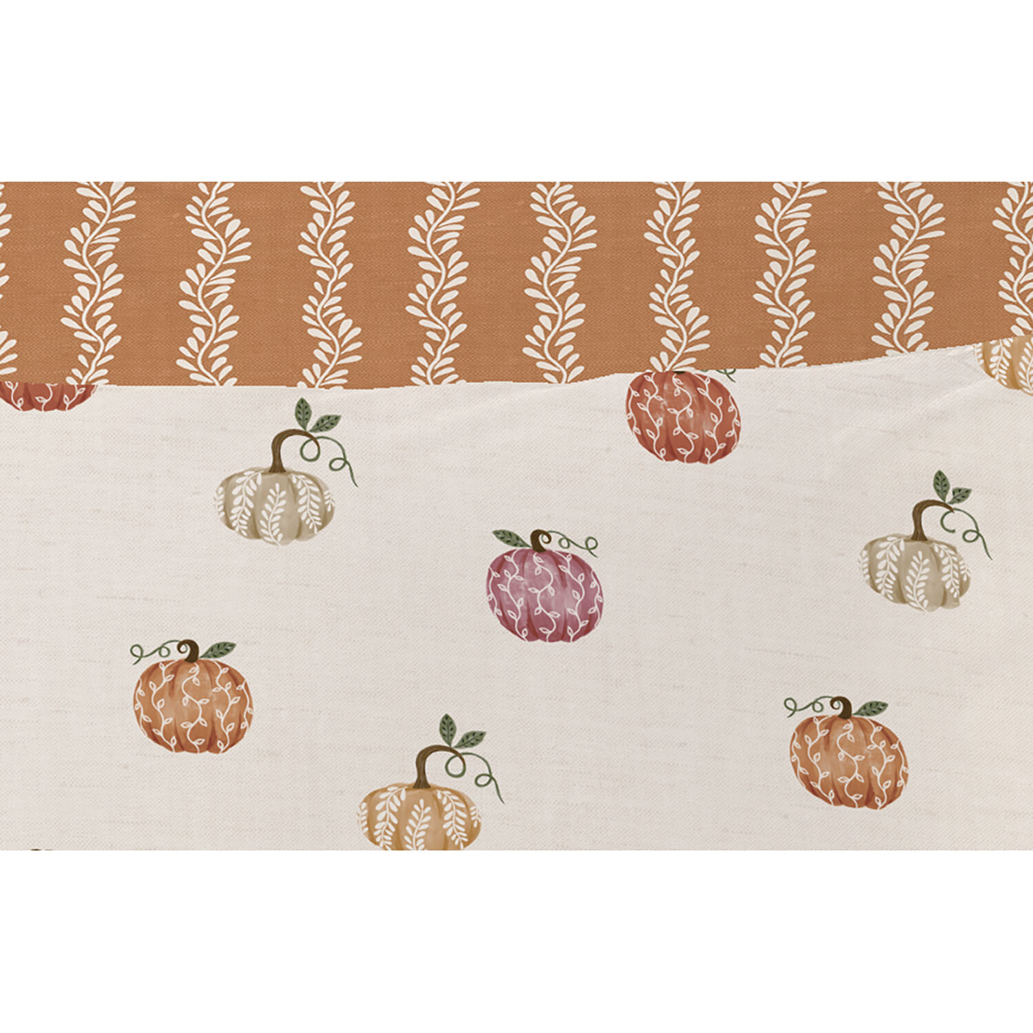 Autumn Pumpkins Duvet Set Multicolour Single Image 3