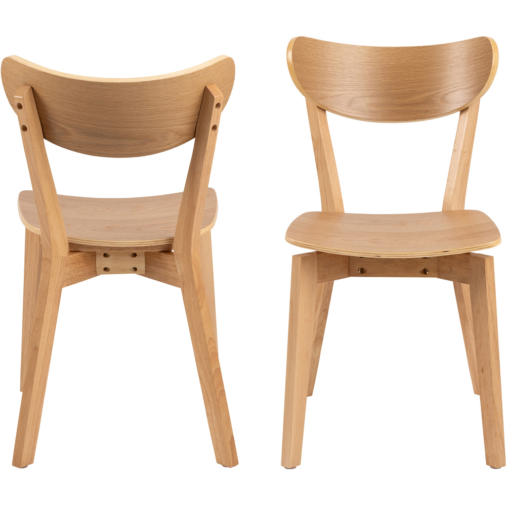 Furniture To Go Roxby Oak Dining Chair Set of 2 Image 2