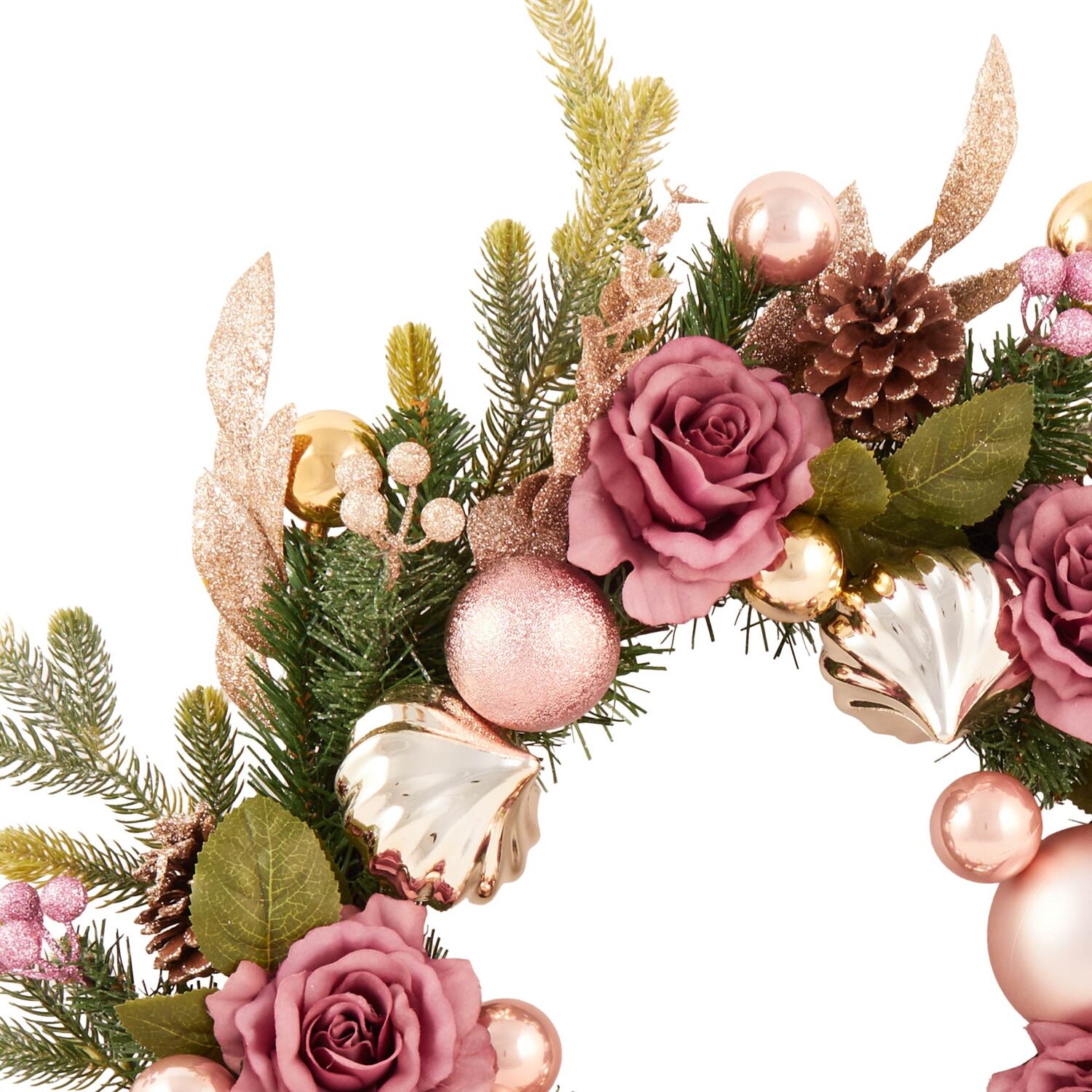 Mauve Rose Wreath Image 2