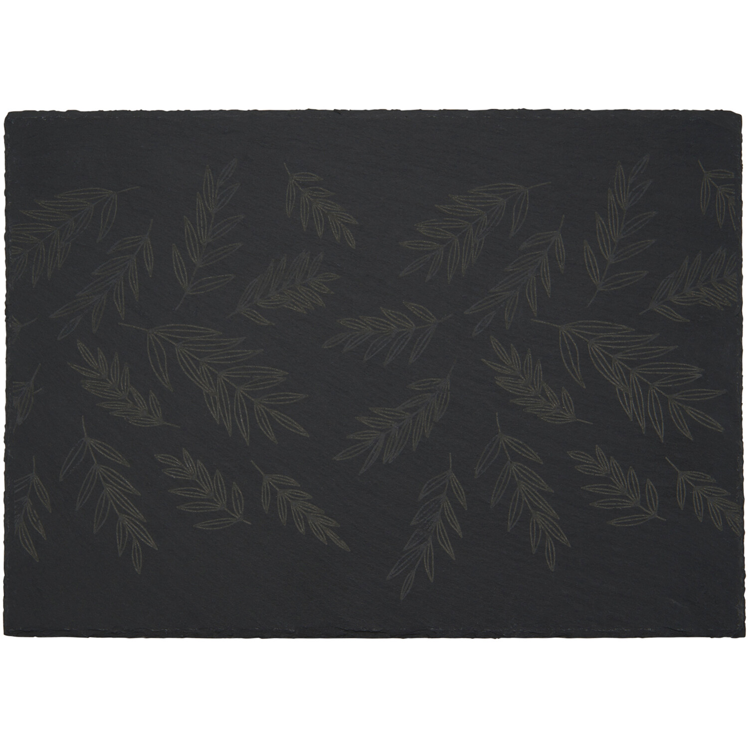 Set of 2 Botanical Slate Placemats - Black Image 2