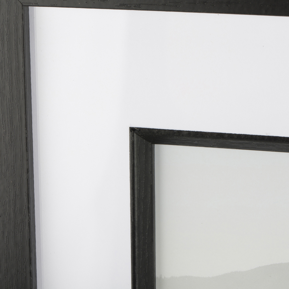 The Port Gallery A4 Black Mounted Inlay Box Photo Frame Image 4