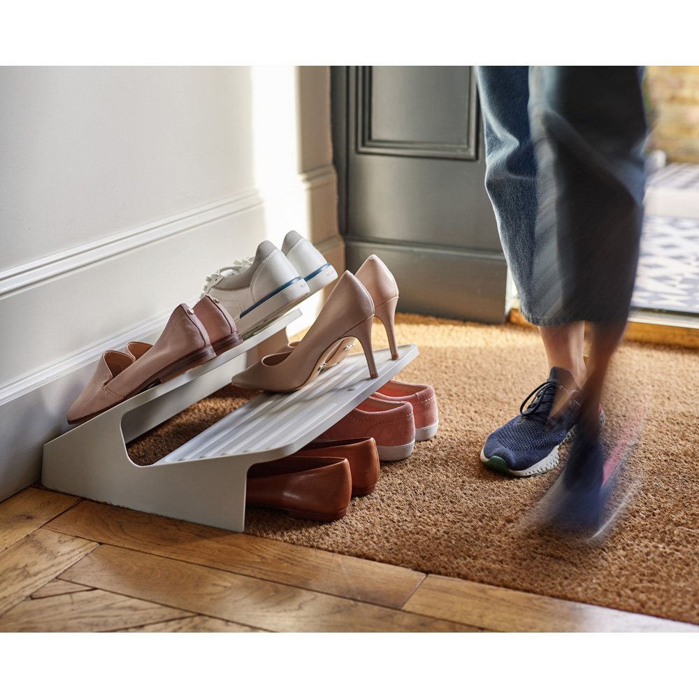 Joseph Joseph Shoe-In Ecru Space-Saving Large Shoe Rack Image 2