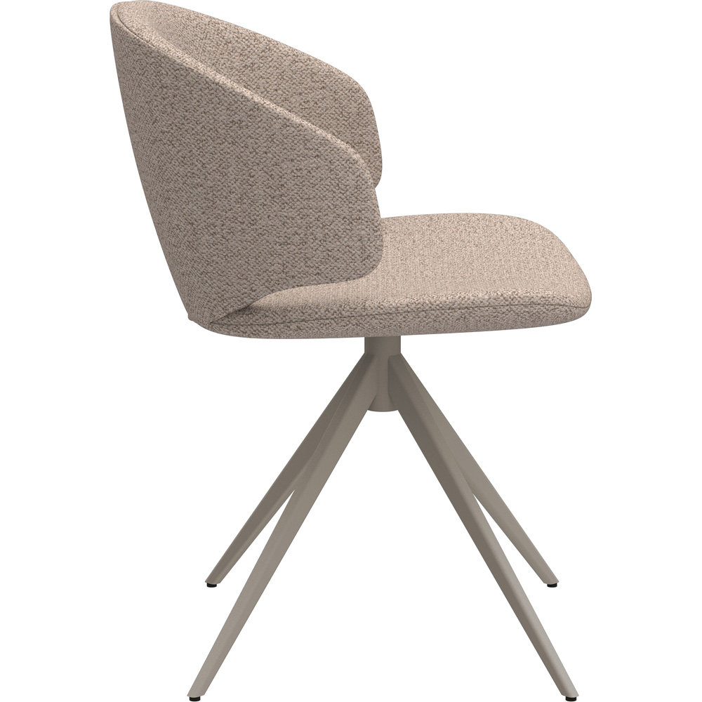 Furniture To Go Palermo Ella Grey and Beige Ceramic 4 Seater Swivel Dining Set Image 7