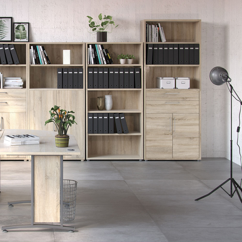 Furniture To Go Prima Oak 2 Door 2 Drawer 3 Shelf Bookcase Image 5