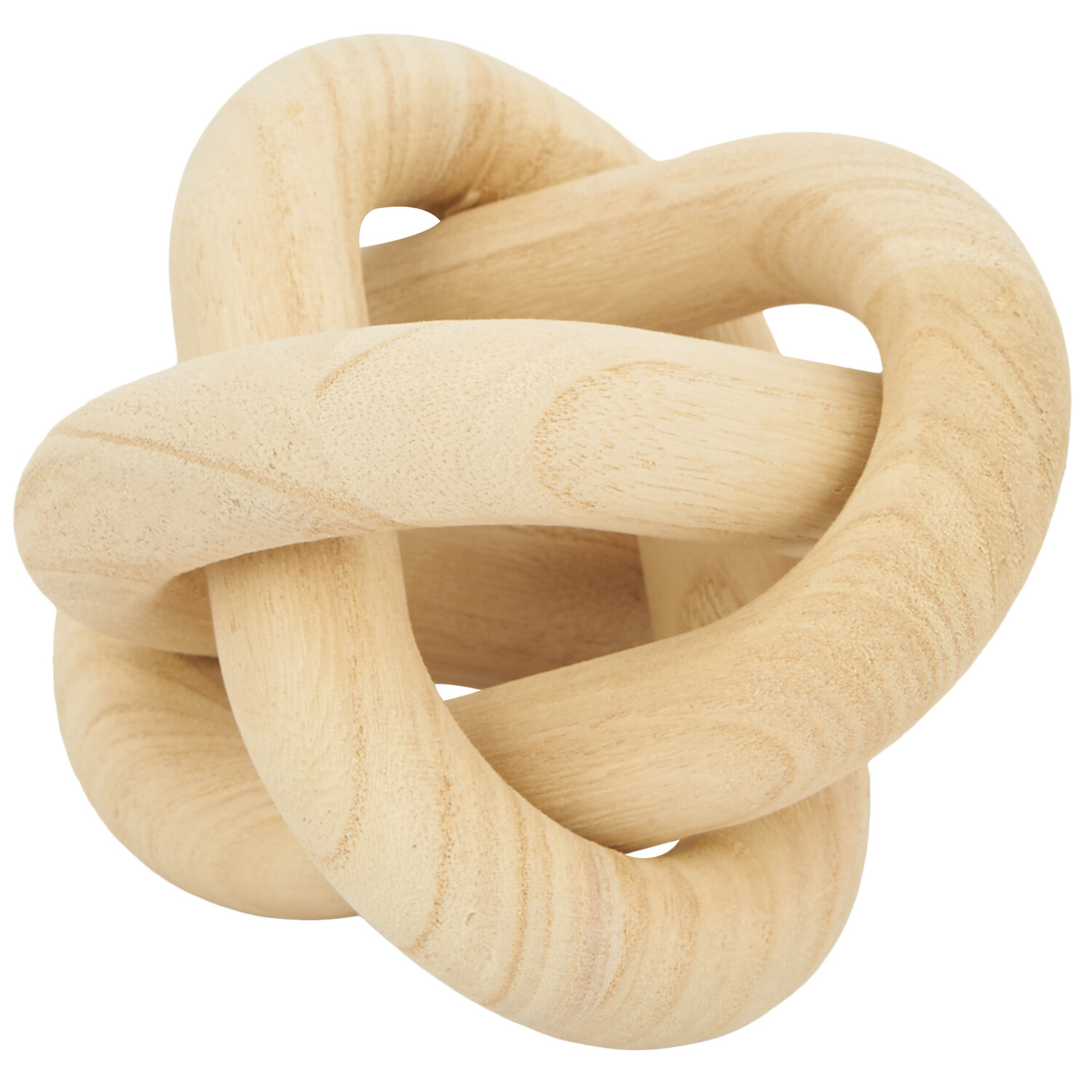 Wooden Knot Ornament - Natural Wood Image 2