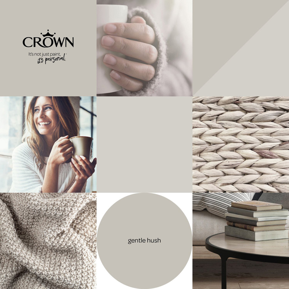 Crown Walls and Ceilings Gentle Hush Matt Emulsion Paint 2.5L Image 5