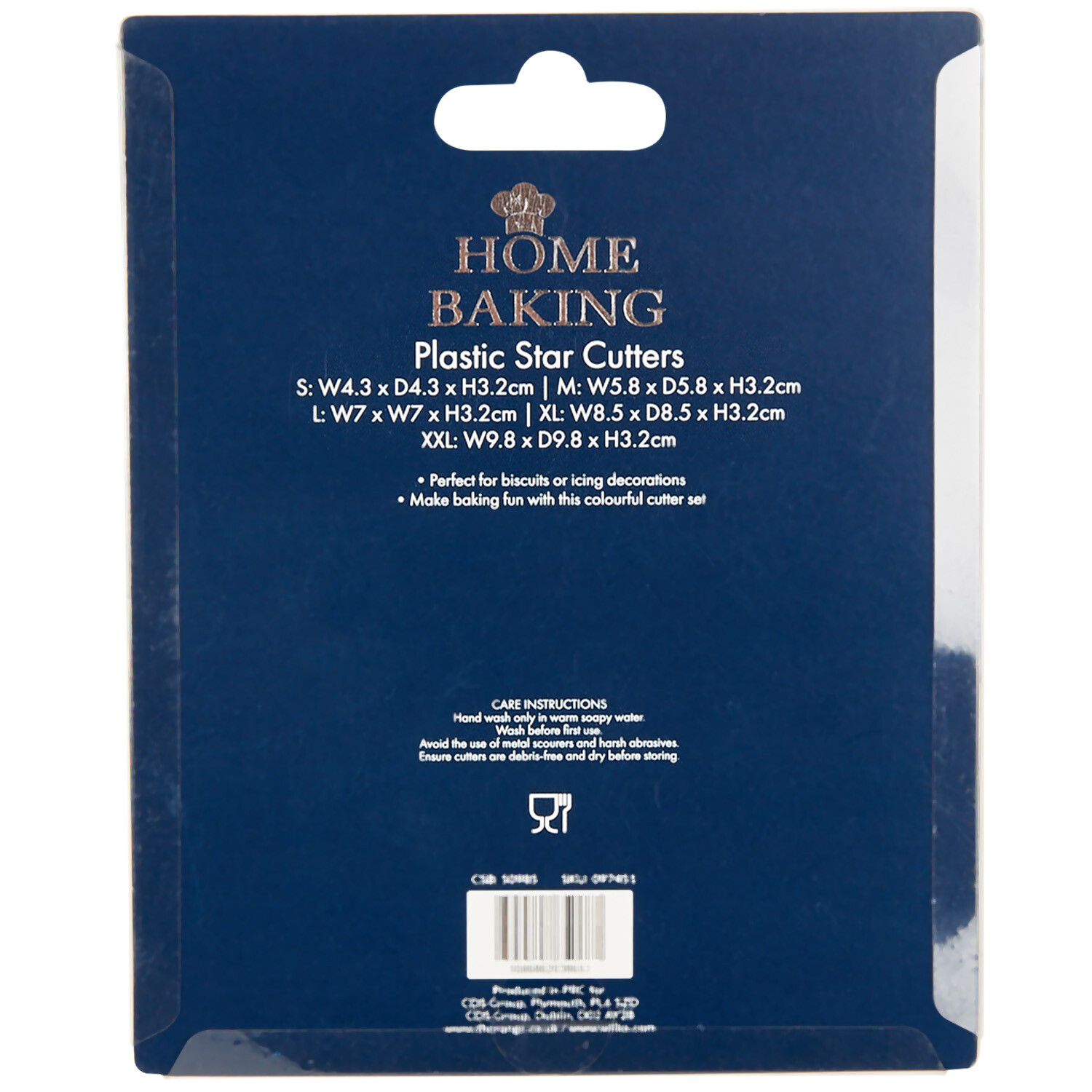 Set of 5 Plastic Star Cutters - Multicolour Image 2