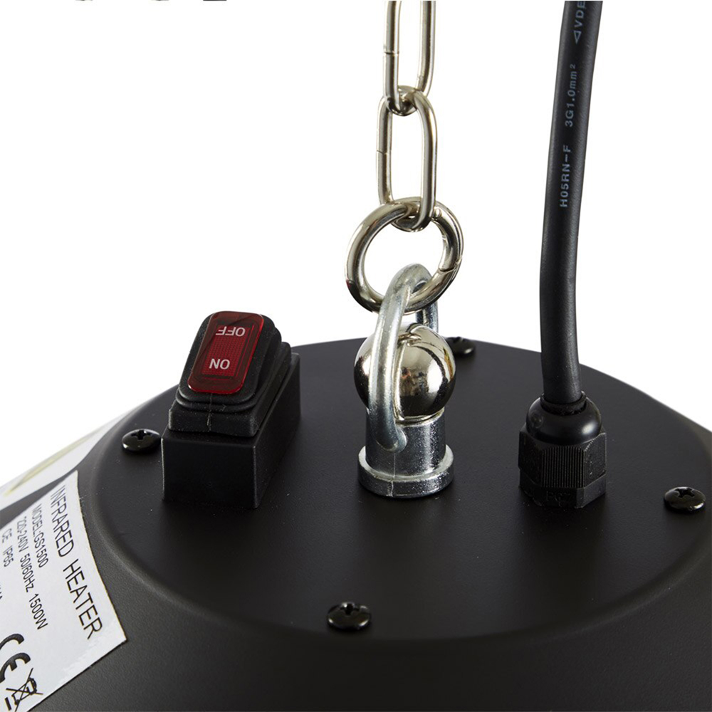 Sahara Hanging Patio Electric Heater with Remote Control 1500W Image 4