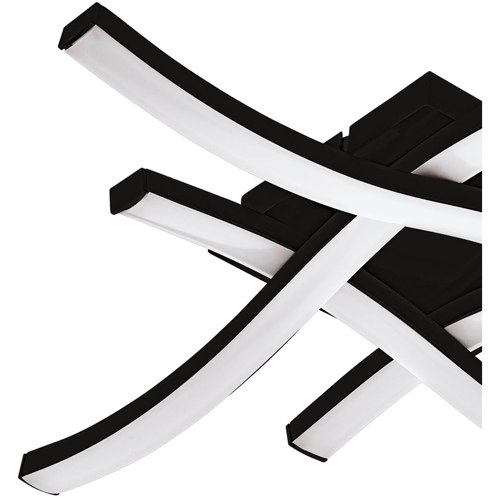 EGLO Basic Cabezas-E Black 4 Flame Wall Ceiling Light Image 3