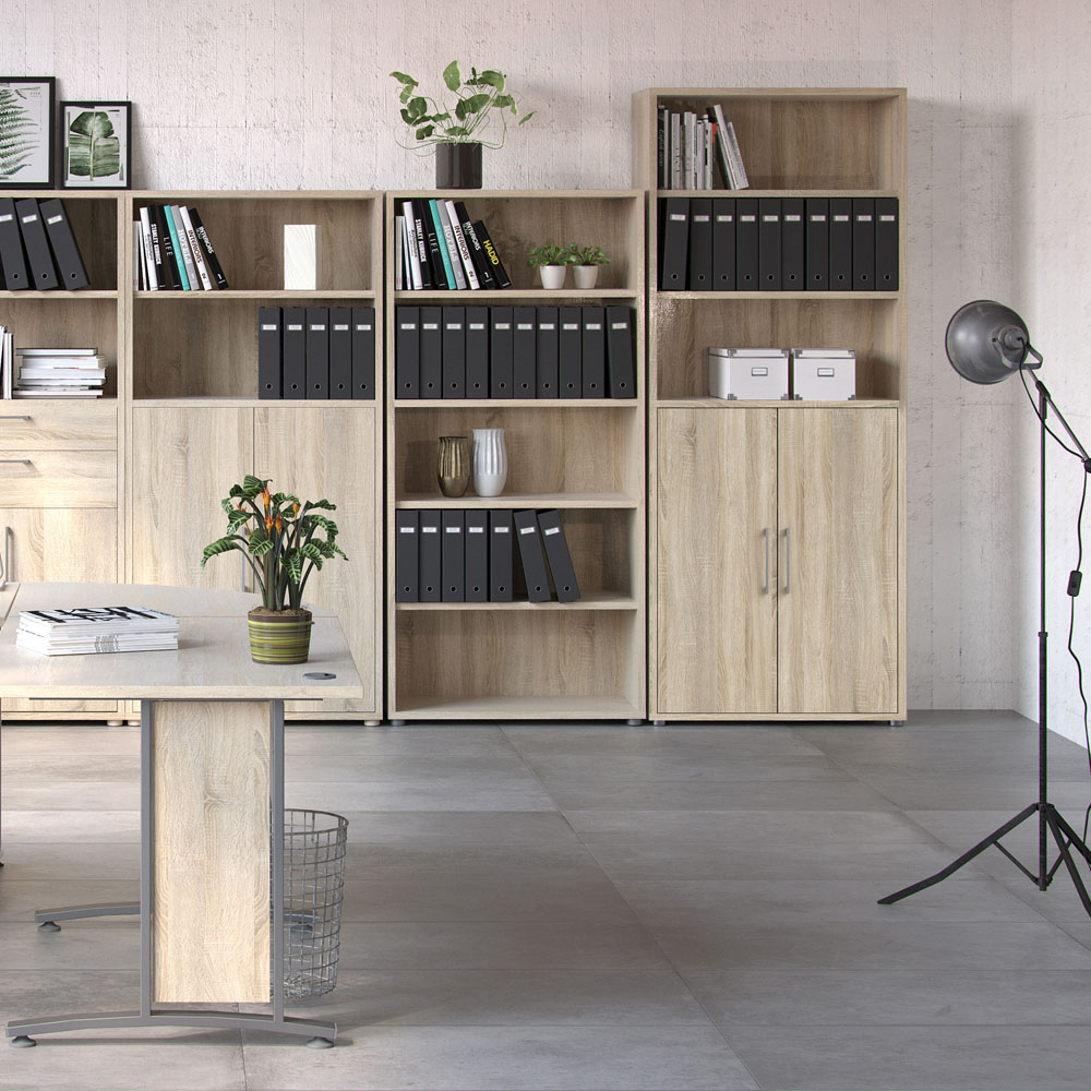 Furniture To Go Prima Oak 2 Door 3 Shelf Bookcase Image 5