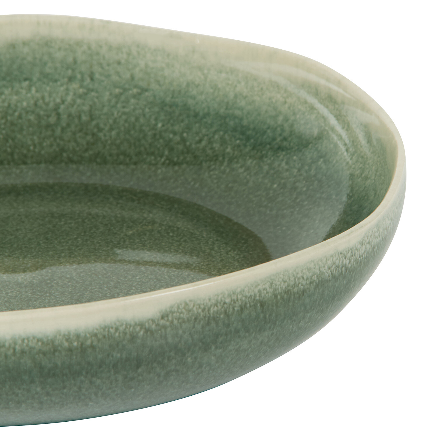 Juniper Reactive Glaze Green Pasta Bowl - Green Image 4