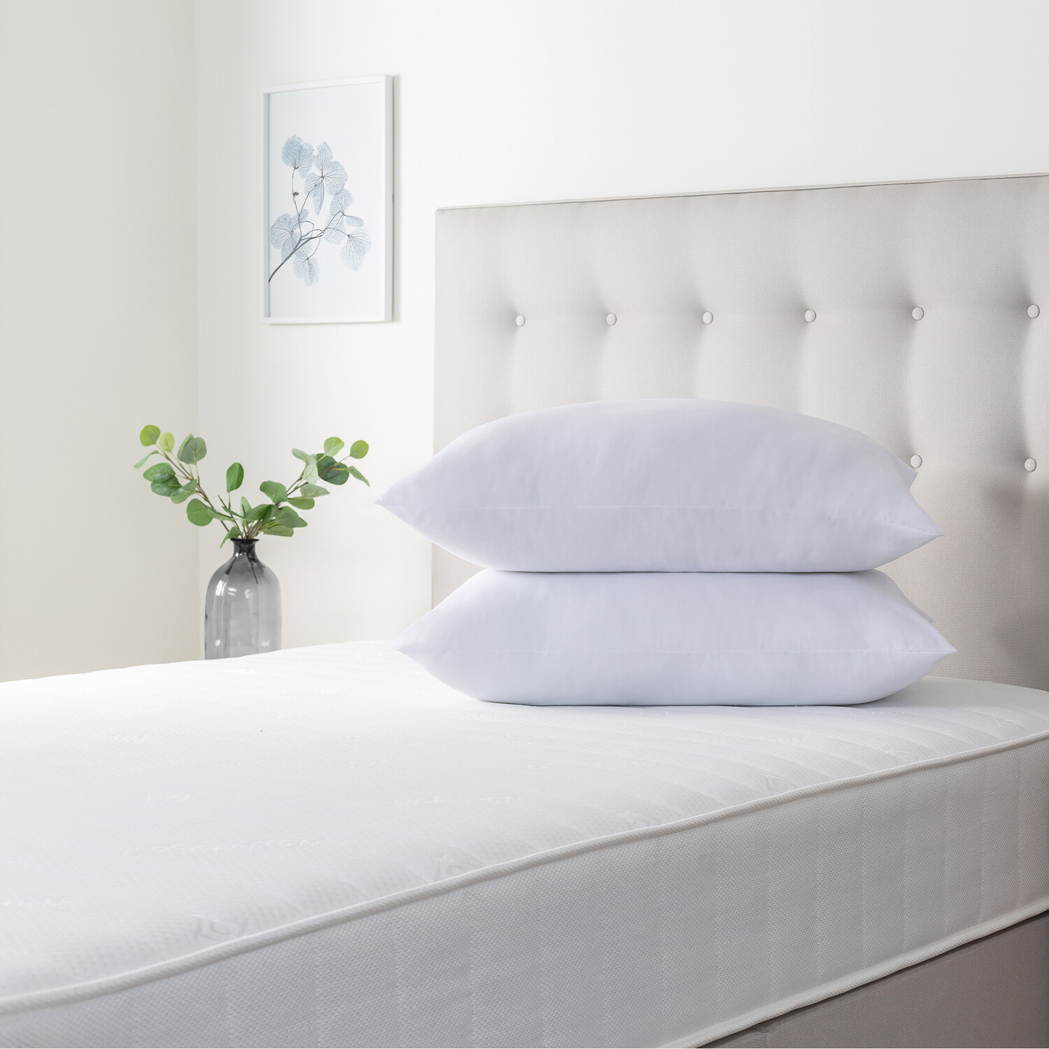 Slumberdown Perfectly Bouncy Pillow Pair - White Image 2