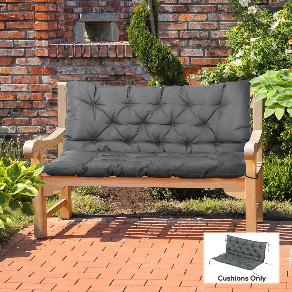Outsunny Garden Bench Cushion 2 Seater Swing Chair Cushion Outdoor Seat Pad Image 2