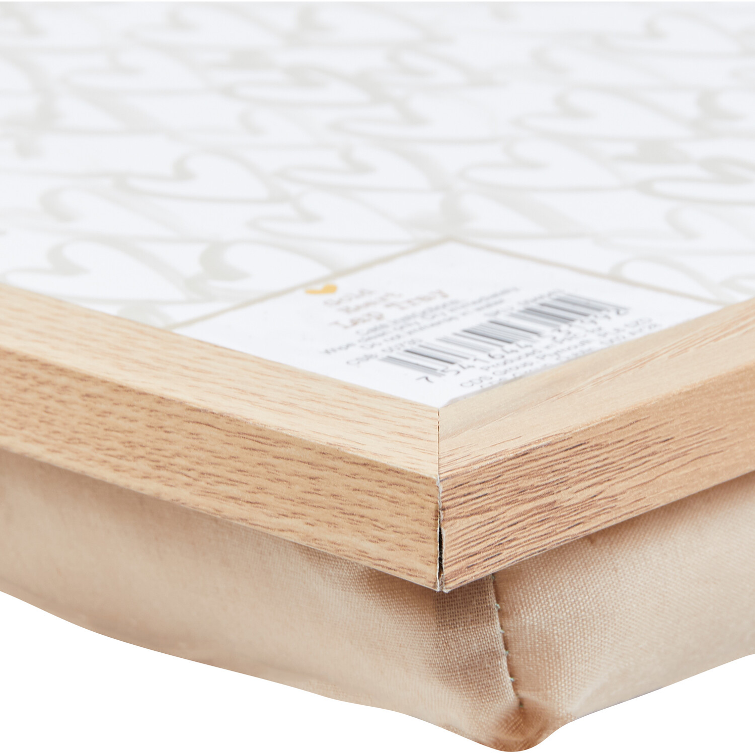 Gold Heart Lap Tray - Natural Image 3