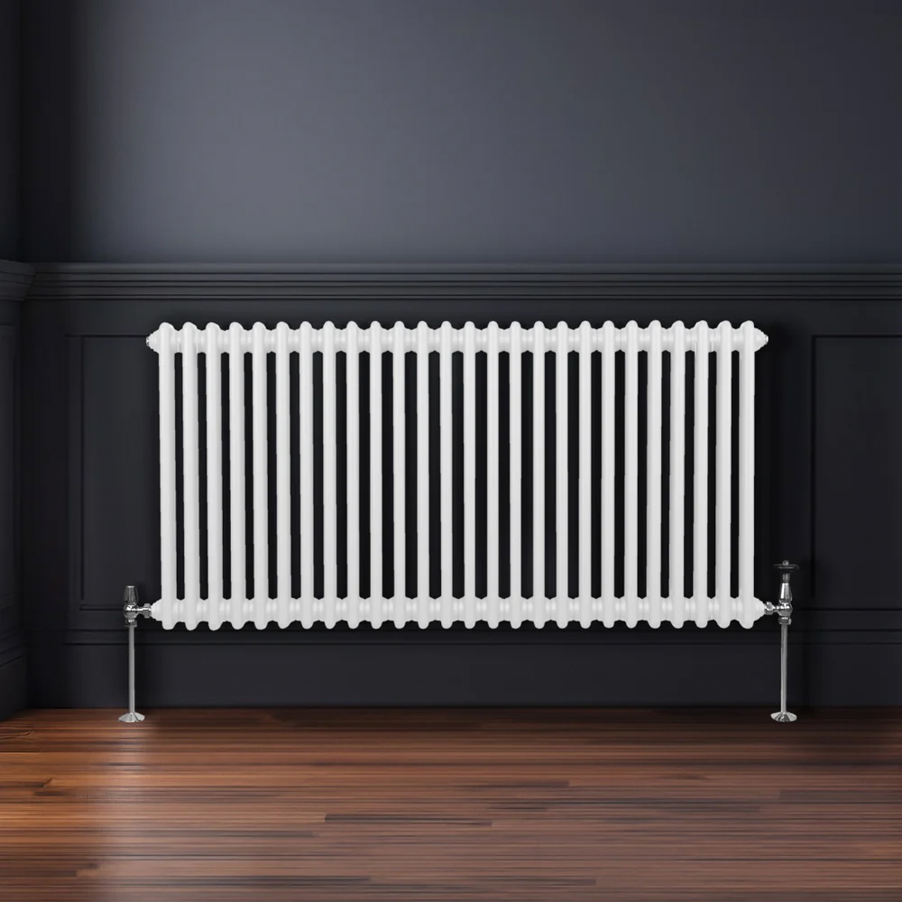 Monster Shop 5053 BTU White Traditional 2 Column Radiator 600 x 1192mm Image 2