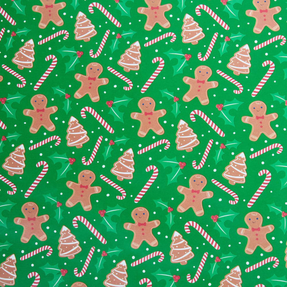 Gingerbread Gift Wrap 8m Image 8
