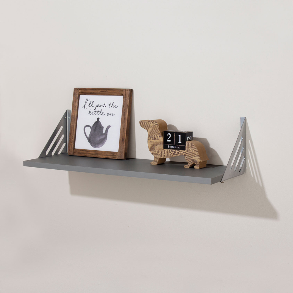 Avon 60cm Dark Grey Floating Shelf Image 2