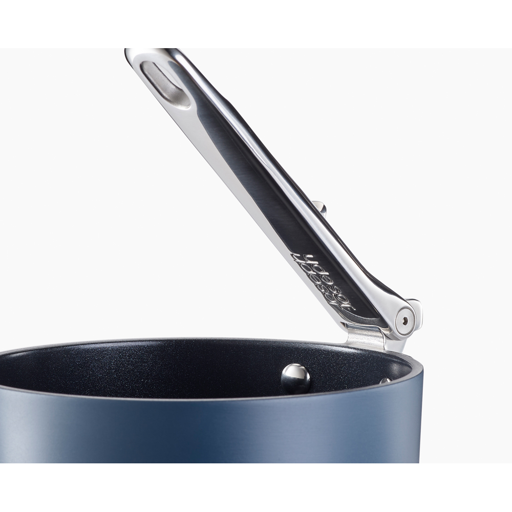 Joseph Joseph Space Blue Ceramic Folding Handle Non-Stick Saucepan with Lid 19cm Image 6