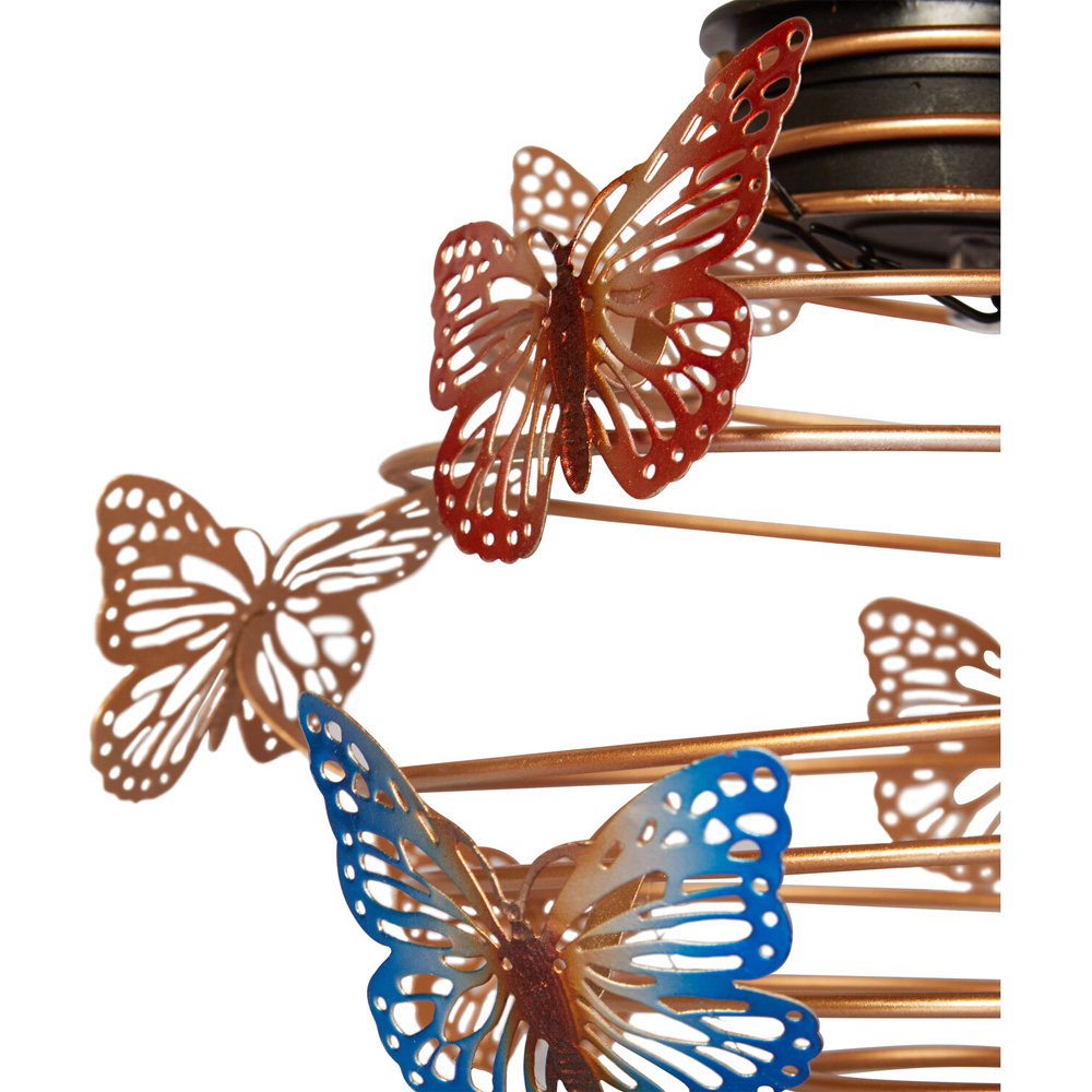 Solar Butterfly Spiral Lantern Image 4