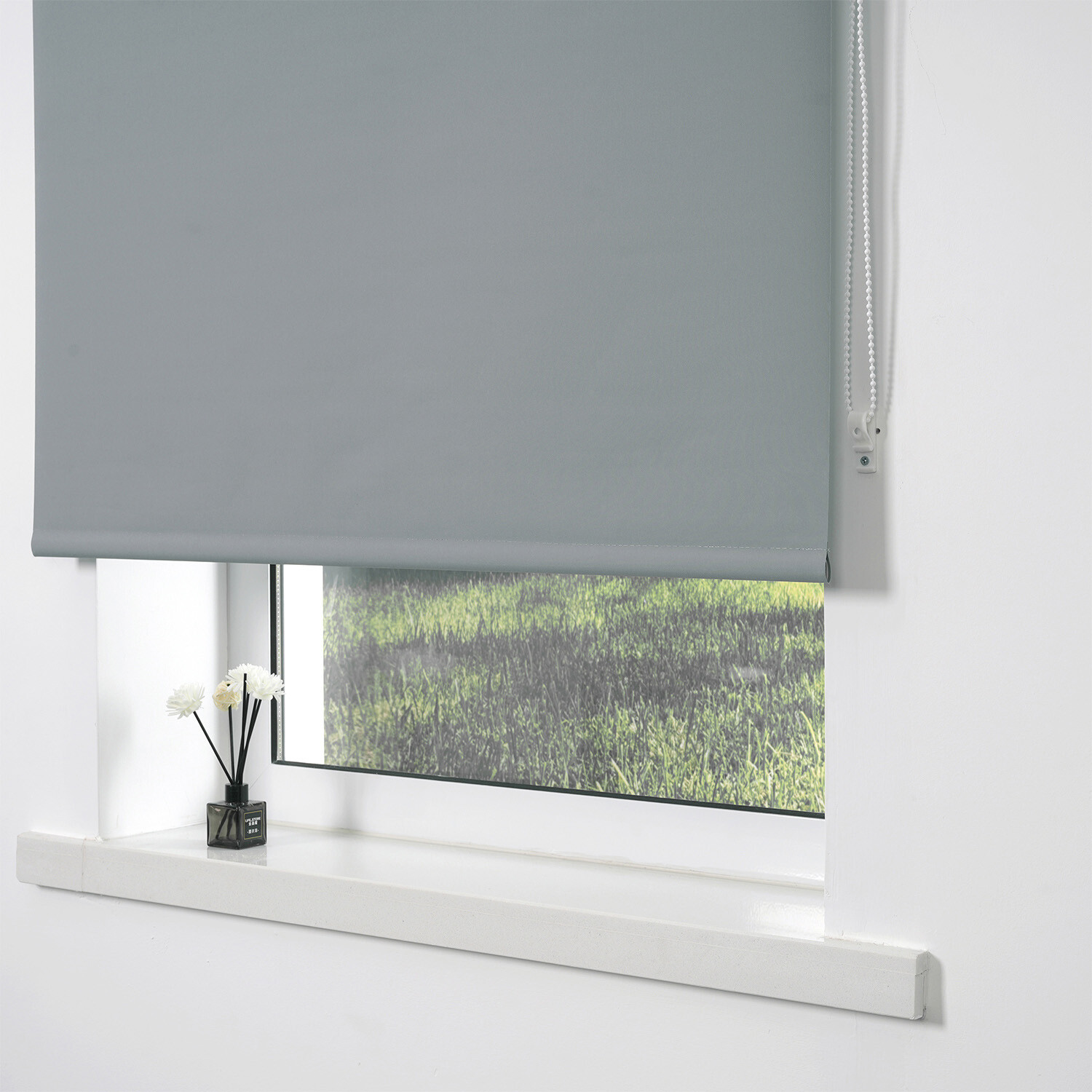 Plain Blackout Blinds - Chelsea Grey / 180cm Image 3