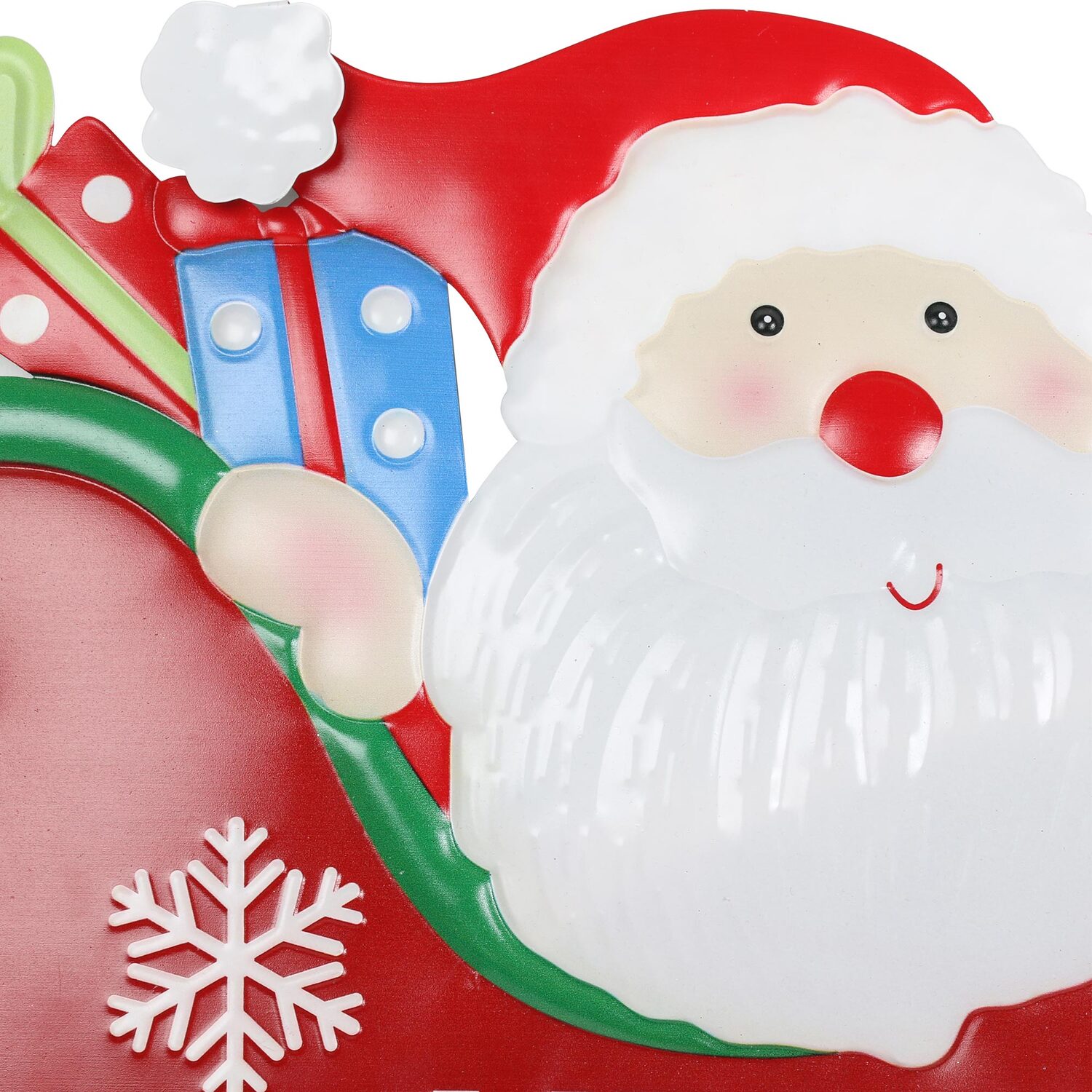 Santa Sleigh Merry Christmas Stake - Red Image 2