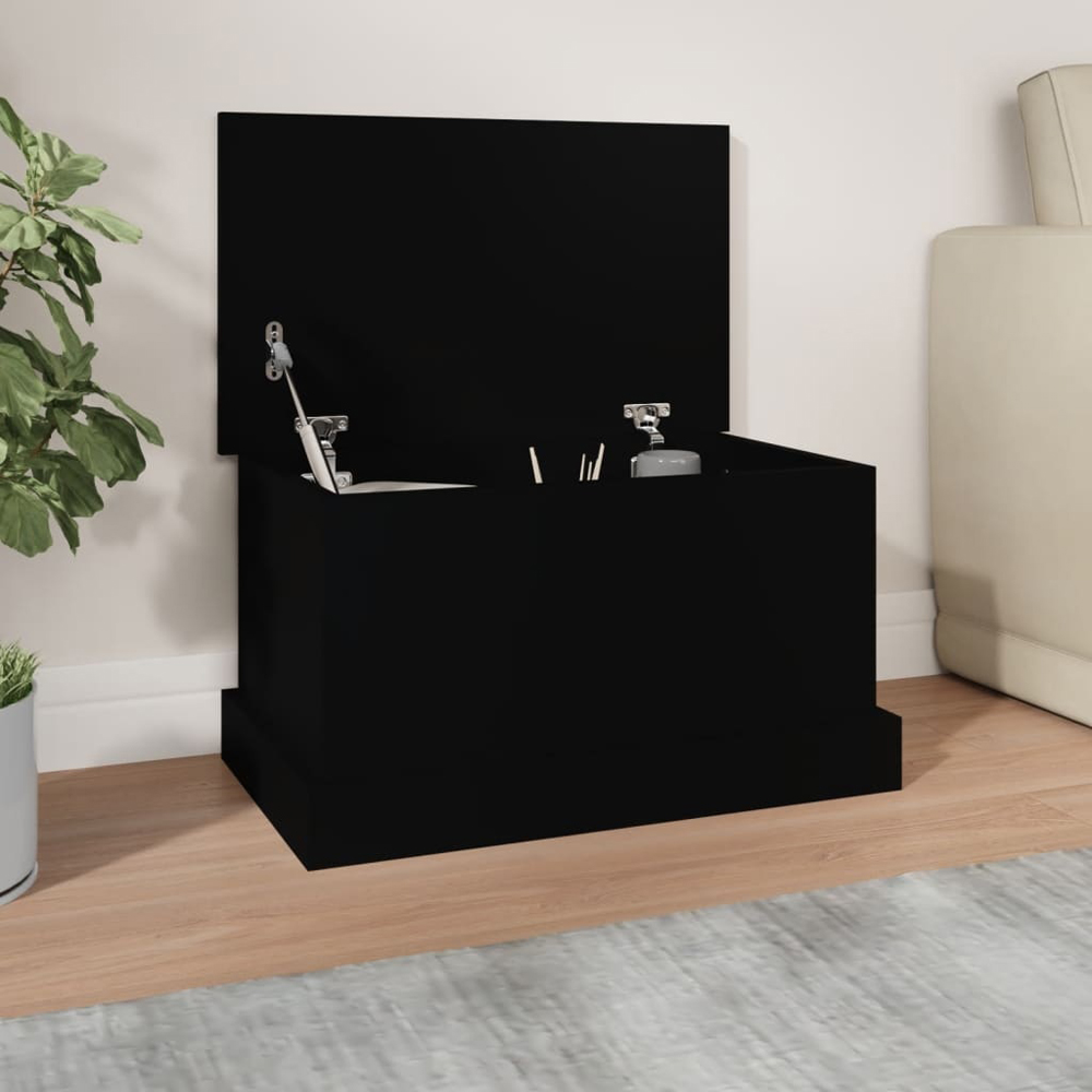 Walplus Black Storage Box with Lid Image 4