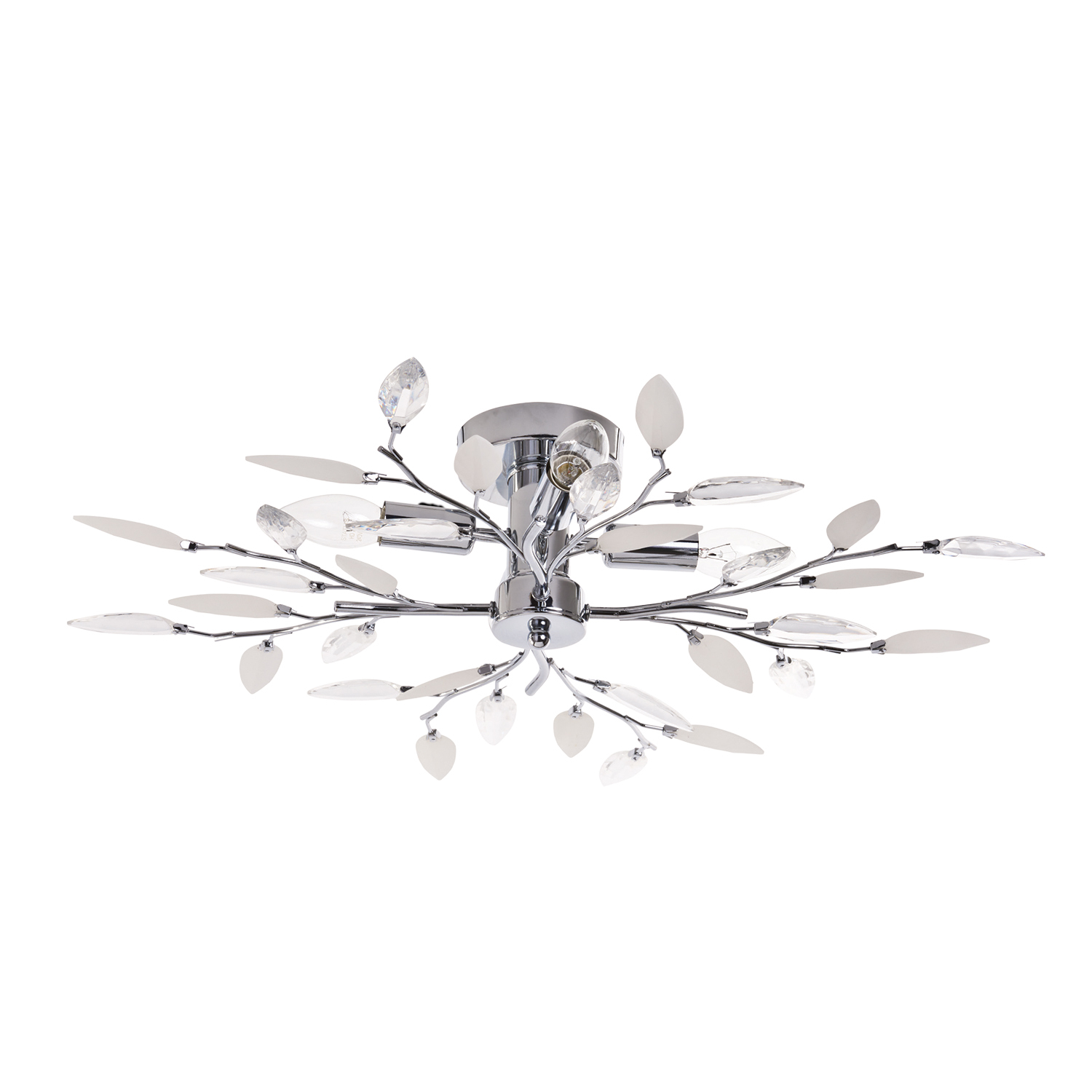 Silver Leaf Ceiling Light Image 3
