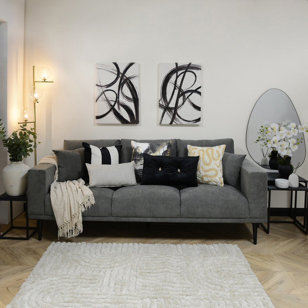 Black Nest of Tables Set of 3 Image 3