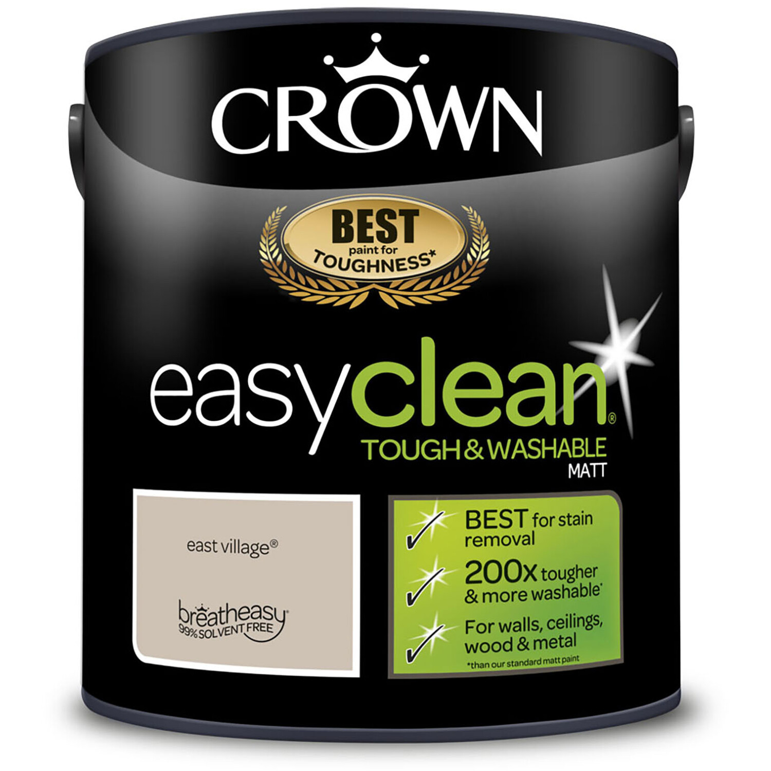 Crown Easyclean Matt Emulsion Paint - East Village Image 8