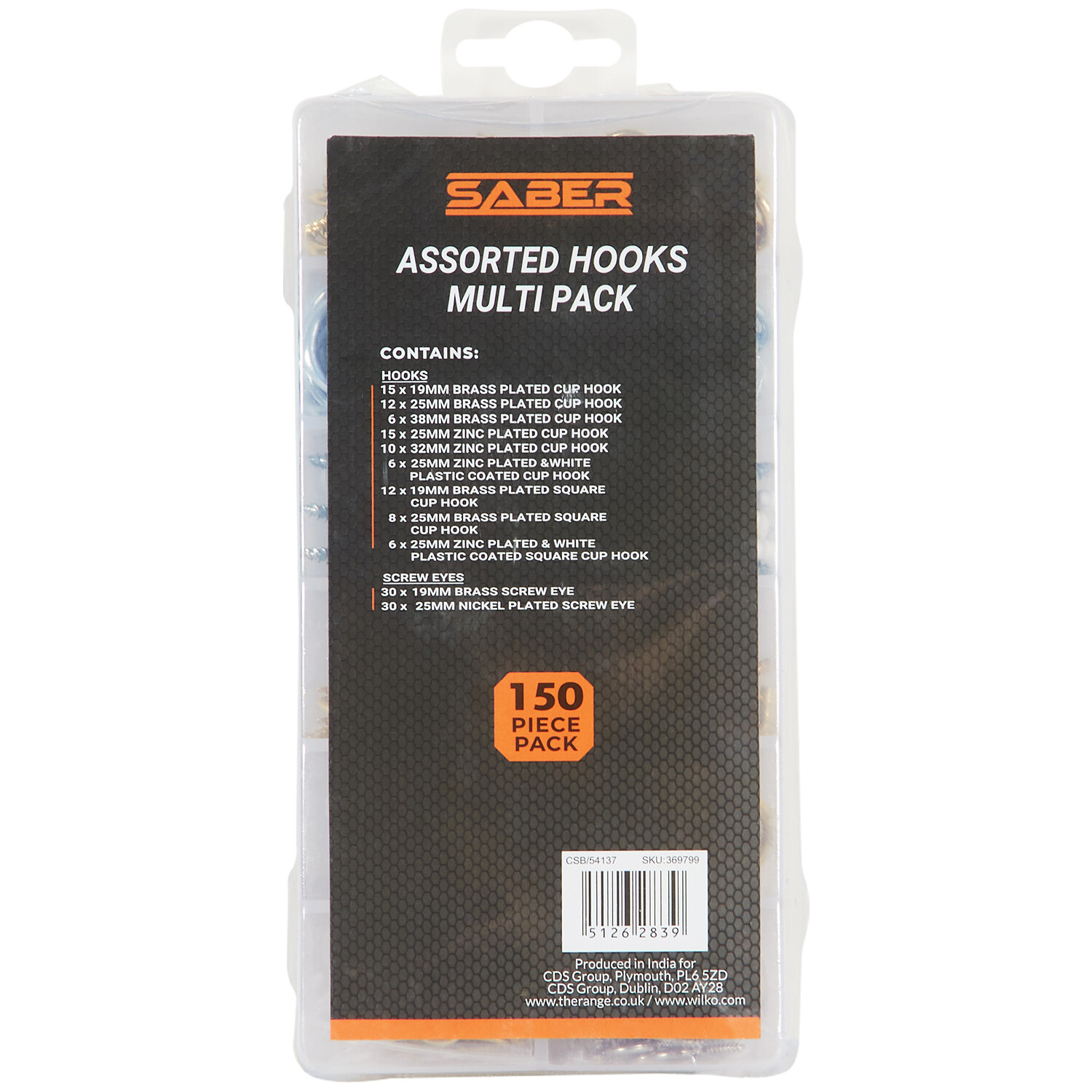 Pack of 150 Saber Multi Purpose Hooks - Multicolour Image 2