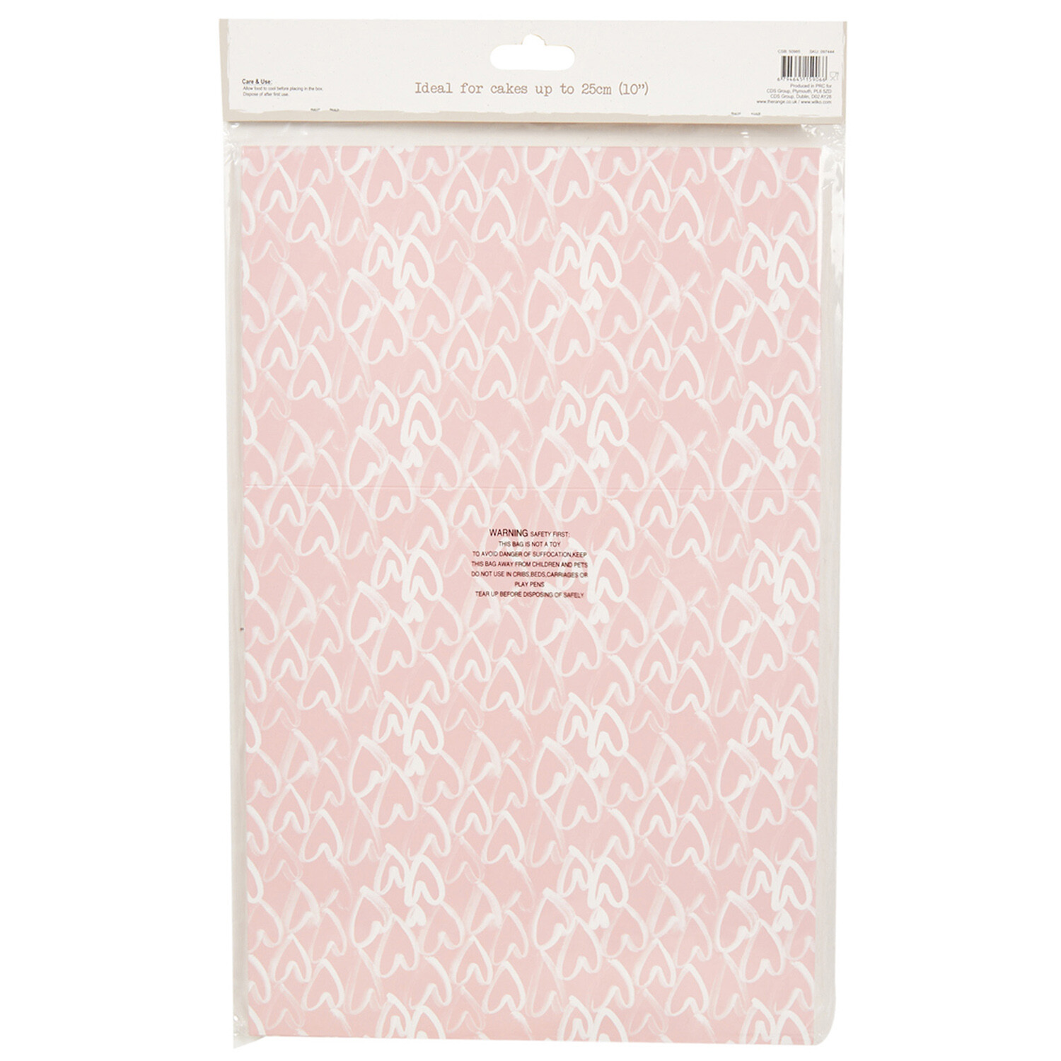 Pack of 2 Hearts Cake Boxes - Pink Image 2